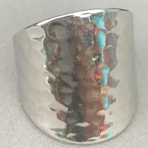 Sterling Silver: Hammered Ring